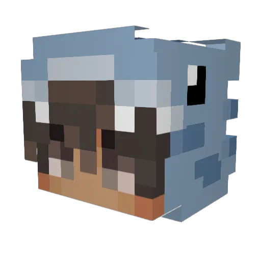 S1mpld Minecraft avatar head, 3D render