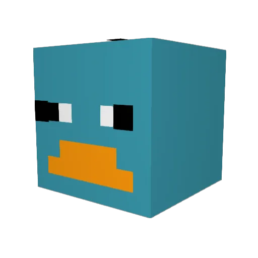 S1mplyAverage Minecraft avatar head, 3D render