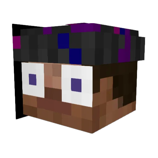 S1neCosTan Minecraft avatar head, 3D render