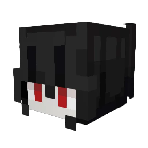 S1p2A Minecraft avatar head, 3D render