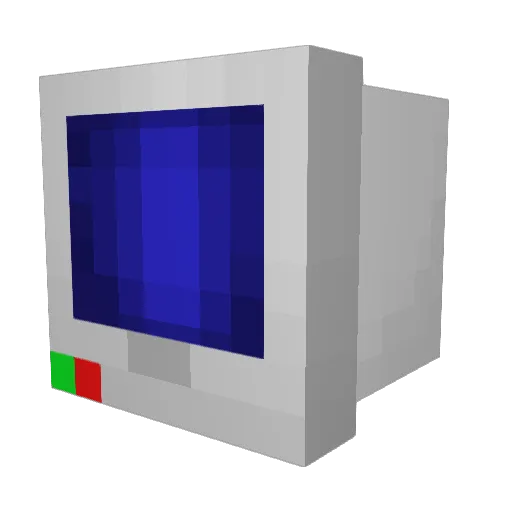 S1rComputer Minecraft avatar head, 3D render