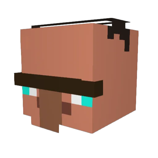 S1rKermit Minecraft avatar head, 3D render
