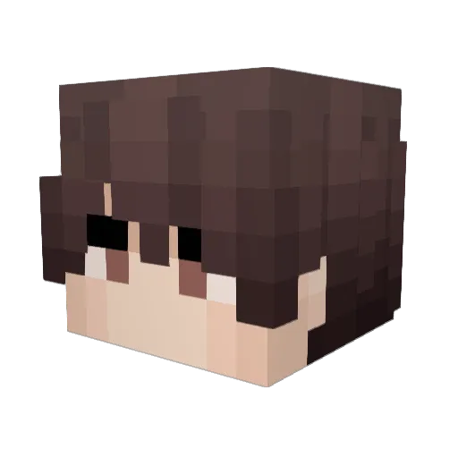 S1rM Minecraft avatar head, 3D render