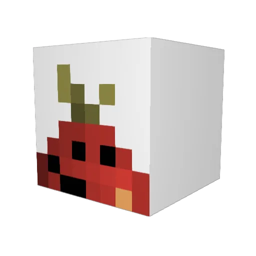 S1raw6e77y_657 Minecraft avatar head, 3D render