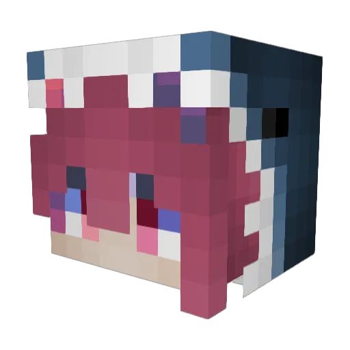 S1yxx Minecraft avatar head, 3D render