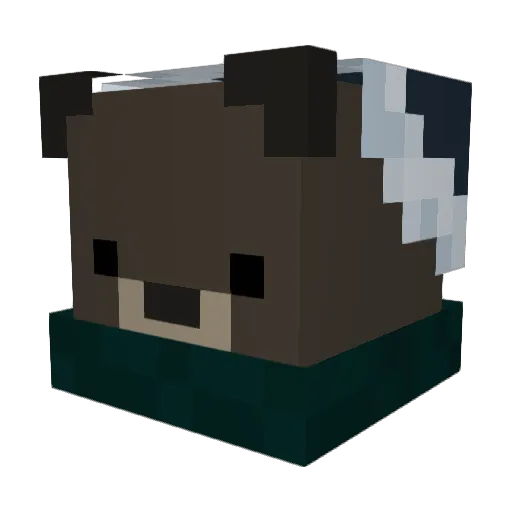 S2103 Minecraft avatar head, 3D render