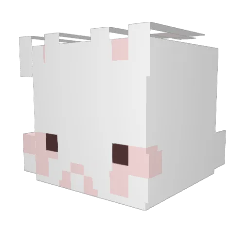 S21224 Minecraft avatar head, 3D render