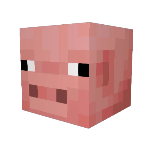 S28YT8780 Minecraft avatar head, 3D render