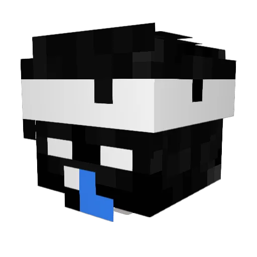 S2ALBQ Minecraft avatar head, 3D render