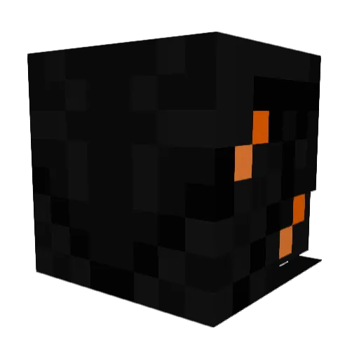 S2Ghost Minecraft avatar head, 3D render