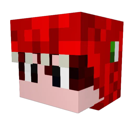S2K0 Minecraft avatar head, 3D render