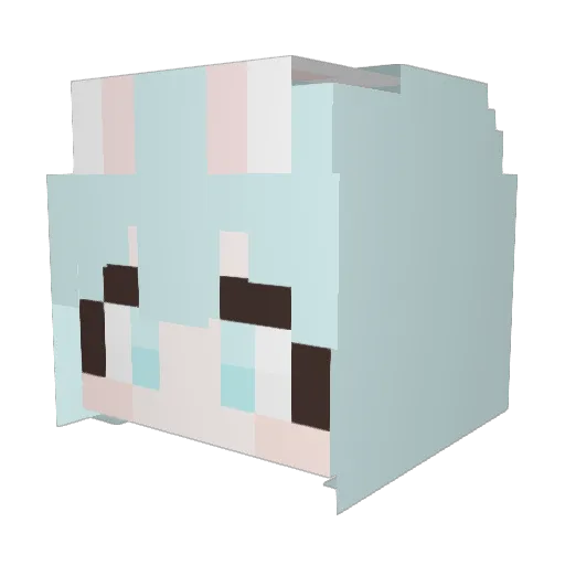 S2_Soda Minecraft avatar head, 3D render