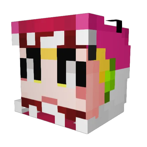 S2_ghdrlwjd_S2 Minecraft avatar head, 3D render