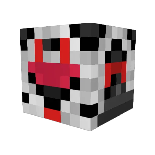 S3131 Minecraft avatar head, 3D render