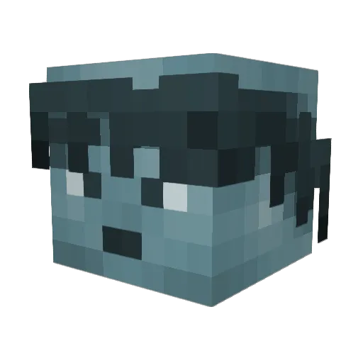 S3Bearzz Minecraft avatar head, 3D render