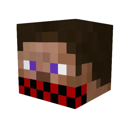 S3GGL Minecraft avatar head, 3D render