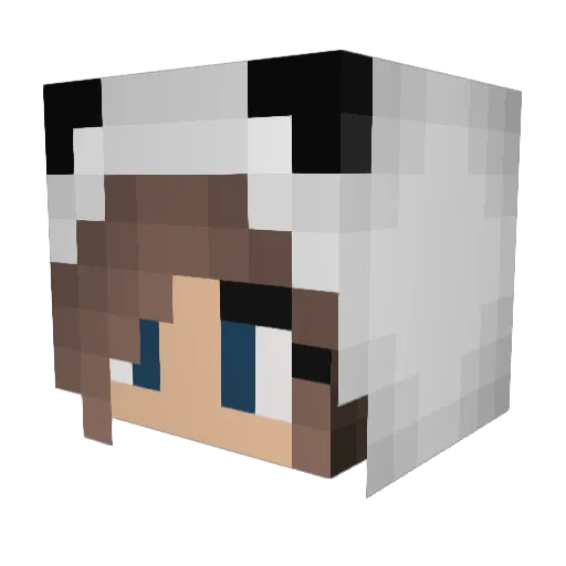 S3KY Minecraft avatar head, 3D render