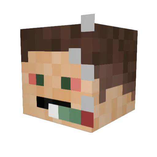 S3LLYy Minecraft avatar head, 3D render