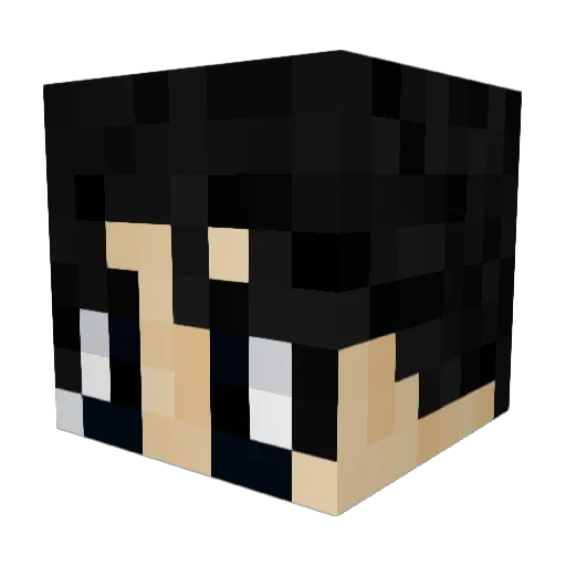 S3NZZ Minecraft avatar head, 3D render
