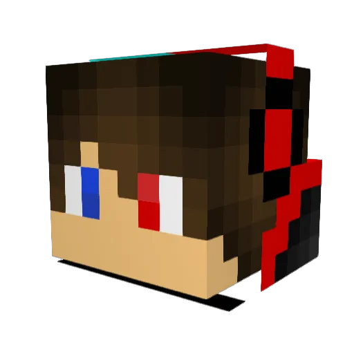 S3RGIO_YT Minecraft avatar head, 3D render