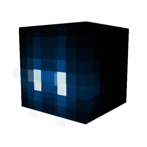 S3RLx Minecraft avatar head, 3D render