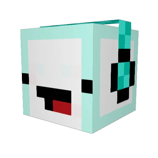 S3RPARK Minecraft avatar head, 3D render