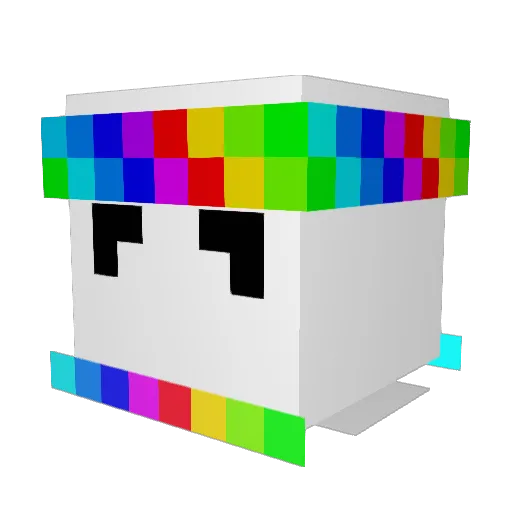 S3RPONT Minecraft avatar head, 3D render