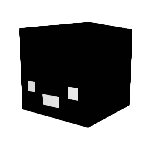 S3TA Minecraft avatar head, 3D render