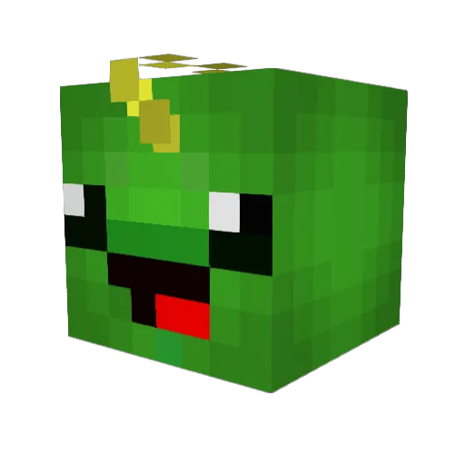S3V3Nth Minecraft avatar head, 3D render