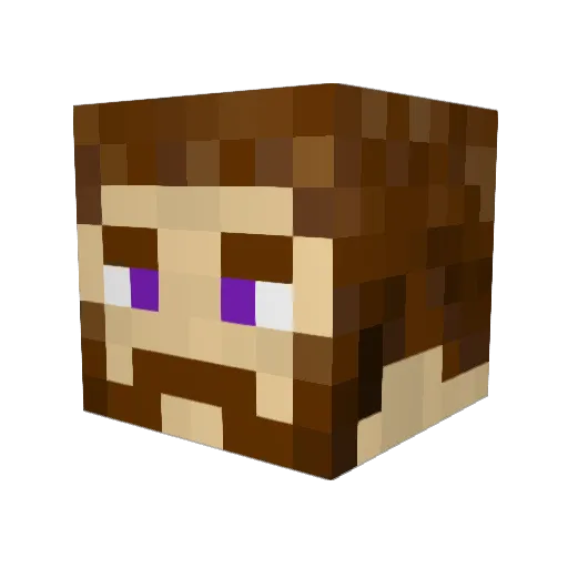 S3V3RI Minecraft avatar head, 3D render
