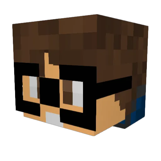 S3Wat Minecraft avatar head, 3D render