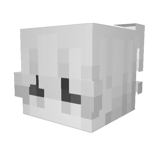 S3aS0ar1ng Minecraft avatar head, 3D render
