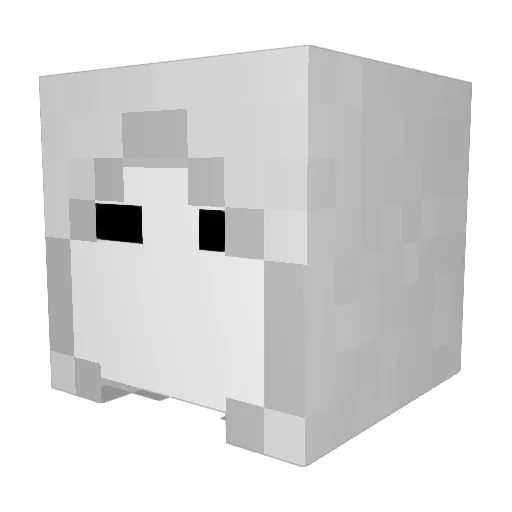 S3baQ1234 Minecraft avatar head, 3D render
