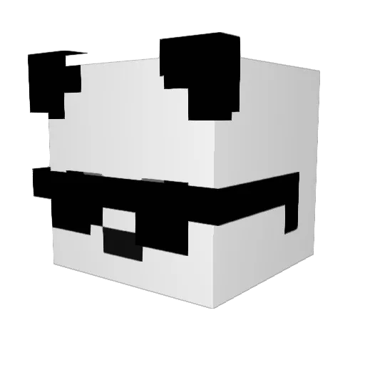 S3bas08 Minecraft avatar head, 3D render