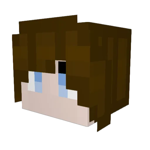 S3eto Minecraft avatar head, 3D render