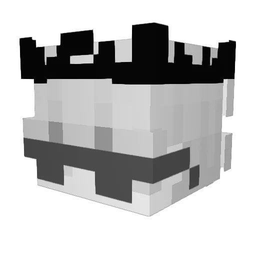 S3hnseX Minecraft avatar head, 3D render