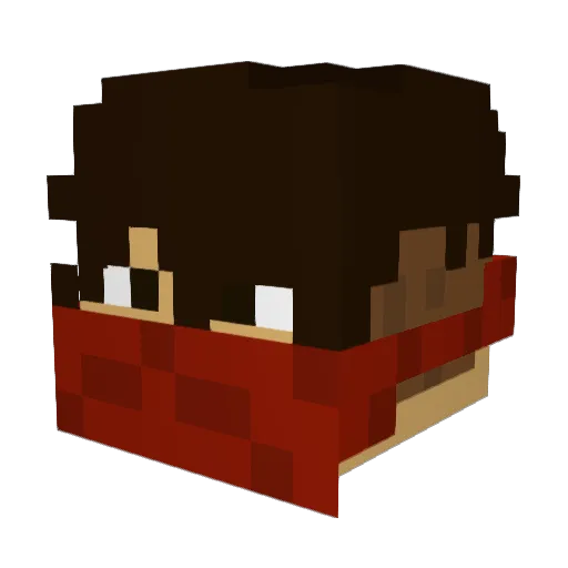 S3r0x Minecraft avatar head, 3D render