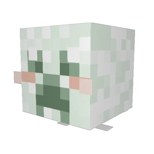 S3rVu5 Minecraft avatar head, 3D render