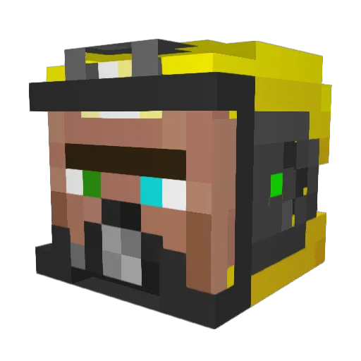 S3rin5 Minecraft avatar head, 3D render