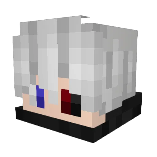 S3tH090 Minecraft avatar head, 3D render