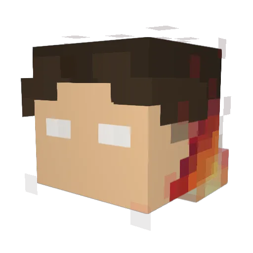 S3wc10s Minecraft avatar head, 3D render