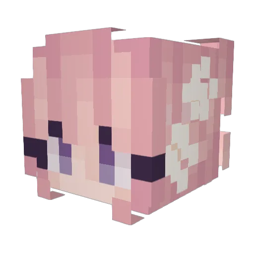 S3x0o_ Minecraft avatar head, 3D render