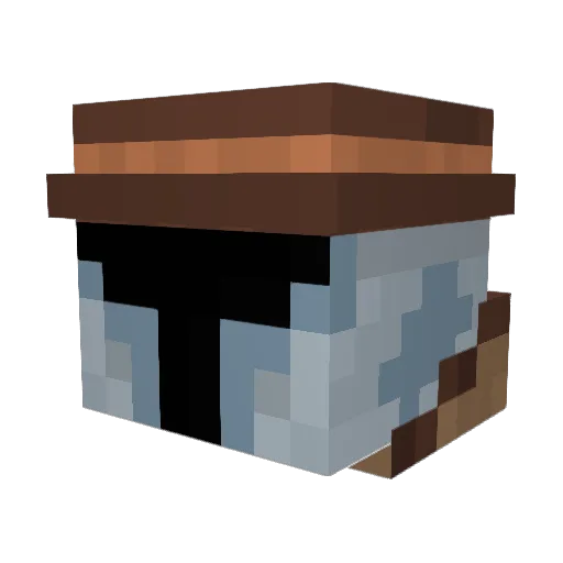 S3xyOutLaw Minecraft avatar head, 3D render
