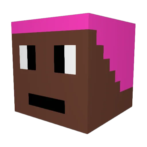 S3xySingleIndian Minecraft avatar head, 3D render
