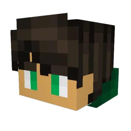 S3xy_Shrek Minecraft avatar head, 3D render