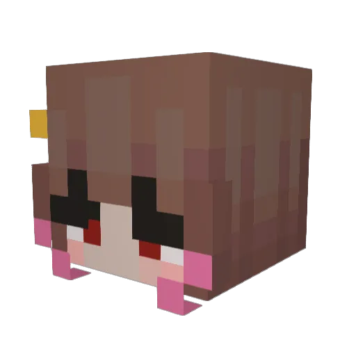 S4B1 Minecraft avatar head, 3D render