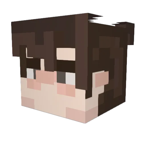 S4CR0D Minecraft avatar head, 3D render