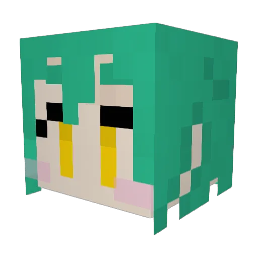 S4MiKER Minecraft avatar head, 3D render