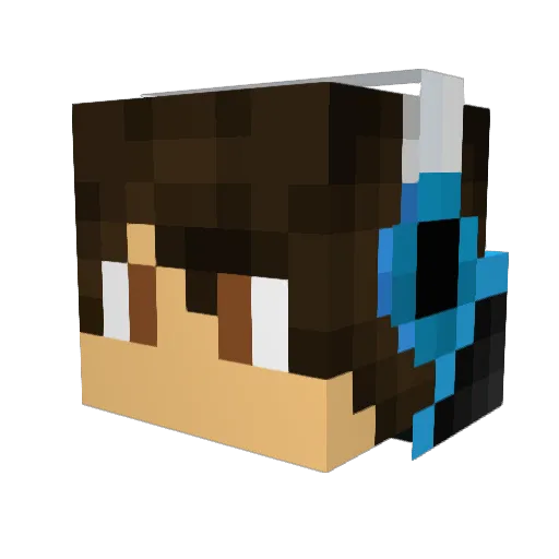 S4NY Minecraft avatar head, 3D render