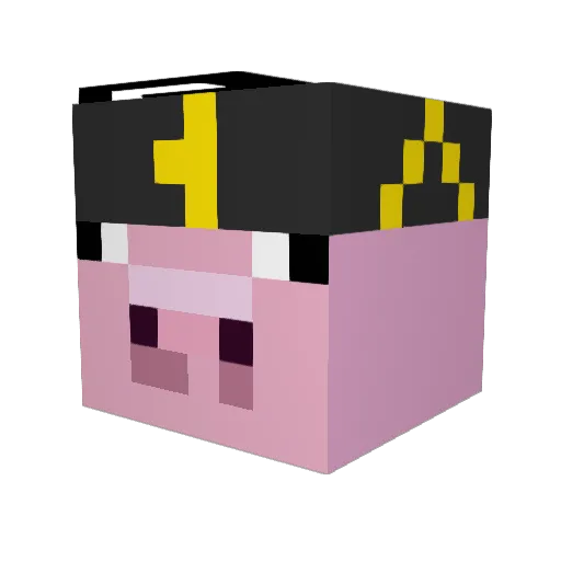 S4TTA Minecraft avatar head, 3D render